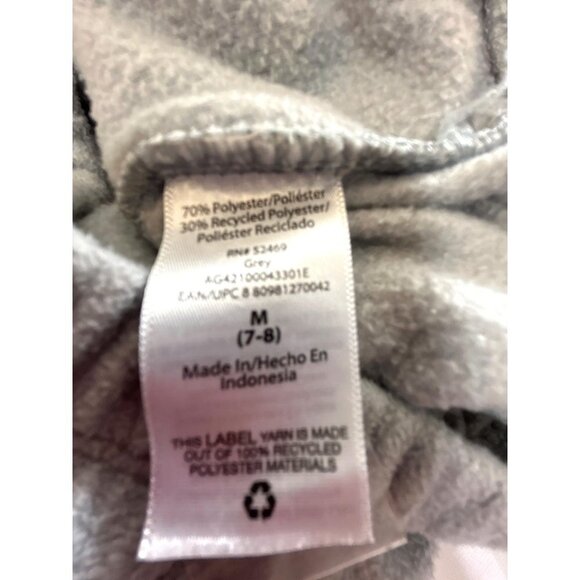 Athletic Works Girls 1/2 Zip Sweat Shirt Tops Gray/Pink Size M 7/8 - Picture 5 of 7